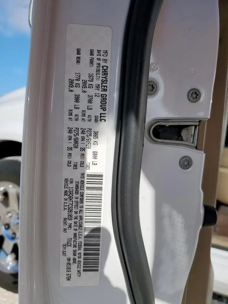 2012 DODGE RAM 1500 LARAMIE  