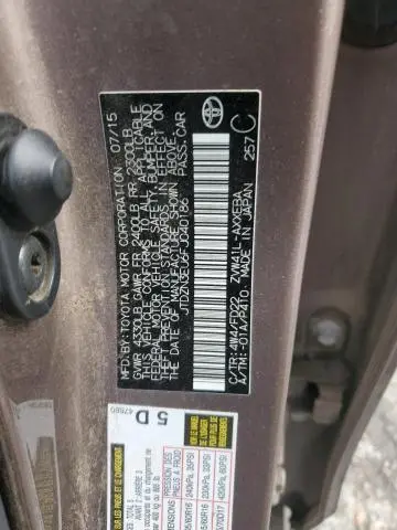 2015 TOYOTA PRIUS V   