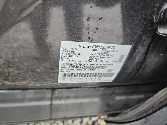 2020 FORD EXPLORER XLT  