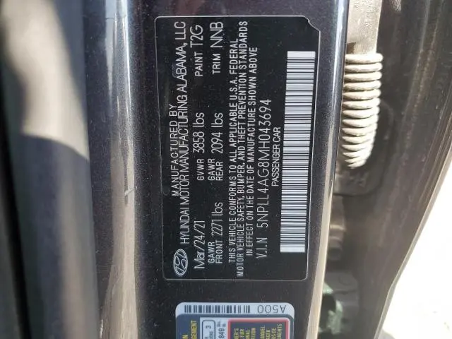 2021 HYUNDAI ELANTRA SE  