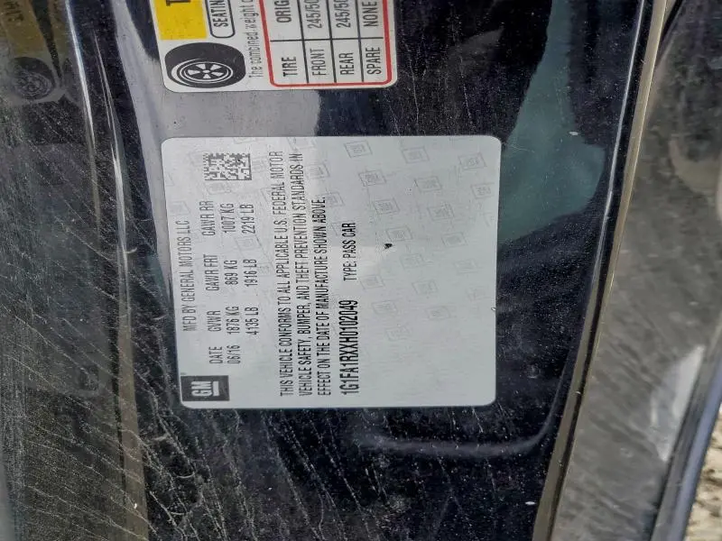 2017 CHEVROLET CAMARO LS  