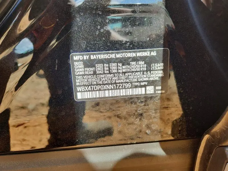 2022 BMW X3 SDRIVE30I  