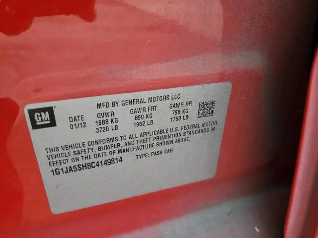 2012 CHEVROLET SONIC LS  