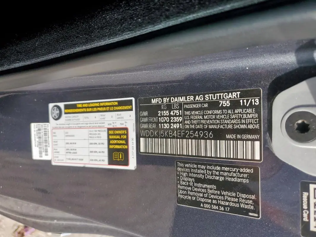 2014 MERCEDES-BENZ E 350  