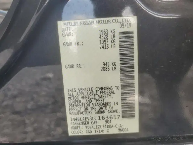 2020 NISSAN ALTIMA SL