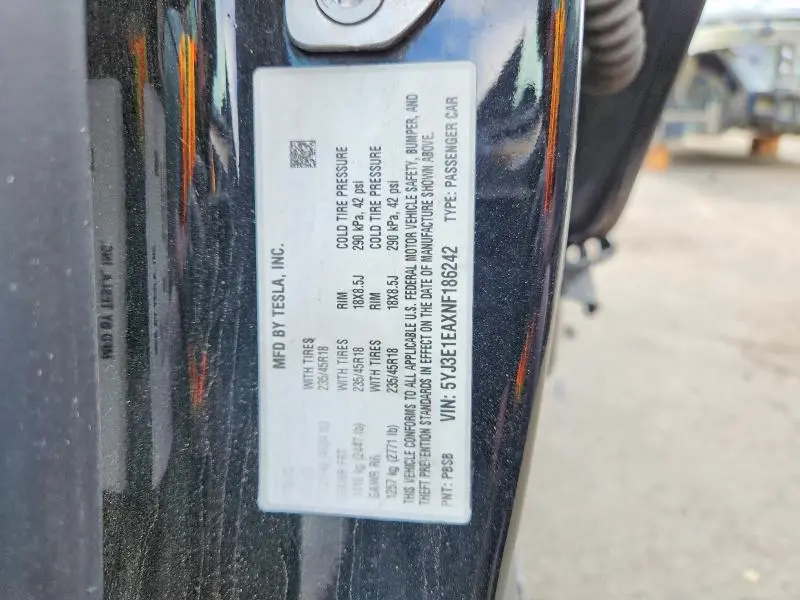 2022 TESLA MODEL 3   