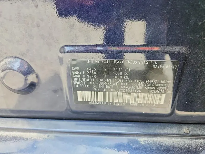 2013 SUBARU LEGACY 2.5I PREMIUM  