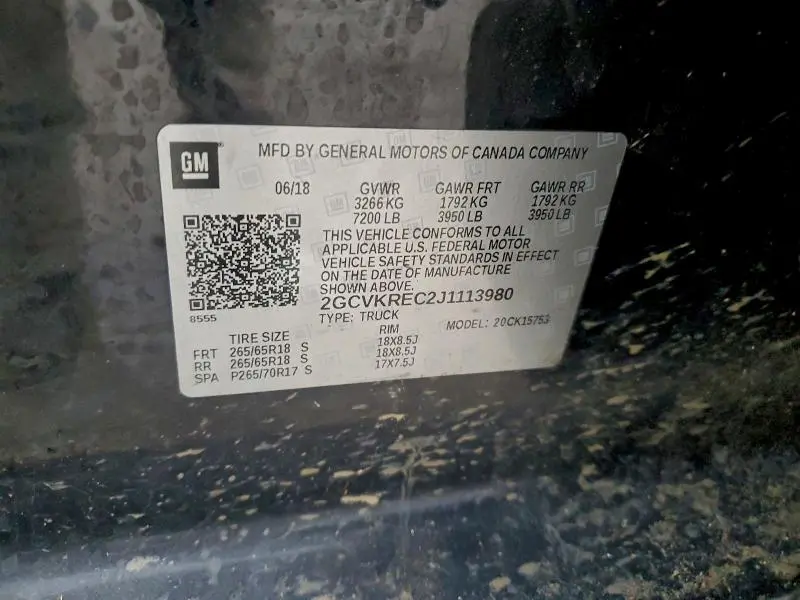 2018 CHEVROLET SILVERADO K1500 LT  