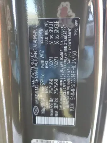 2024 HYUNDAI SANTA FE LIMITED  