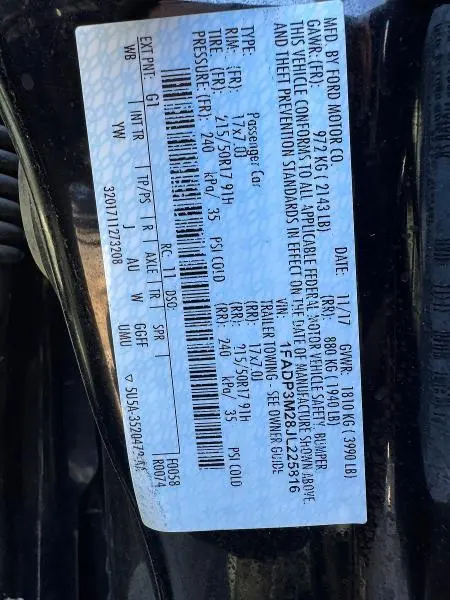2018 FORD FOCUS SEL  