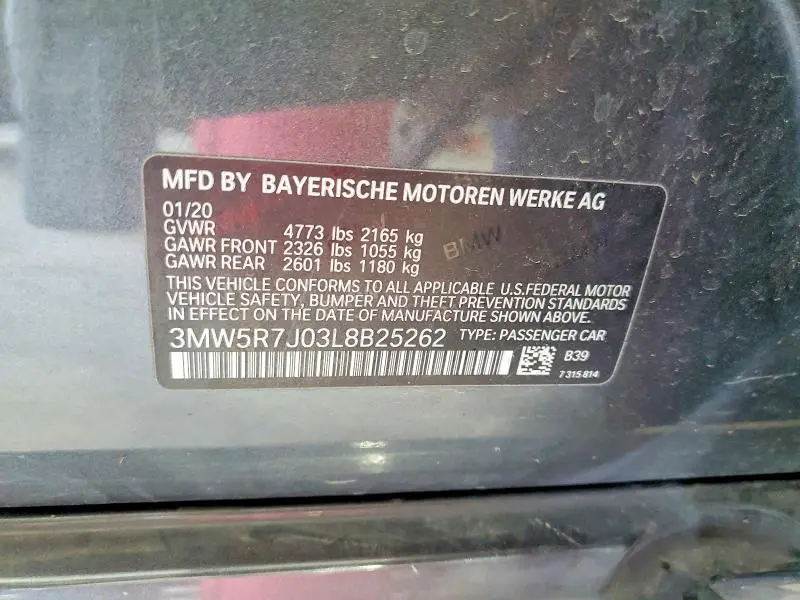 2020 BMW 330XI   