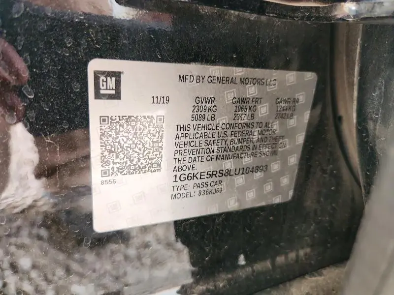 2020 CADILLAC CT6 LUXURY CSAV  