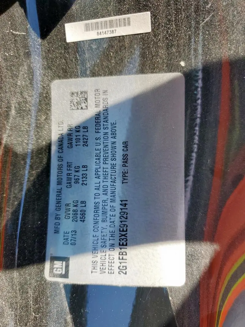 2014 CHEVROLET CAMARO LT  