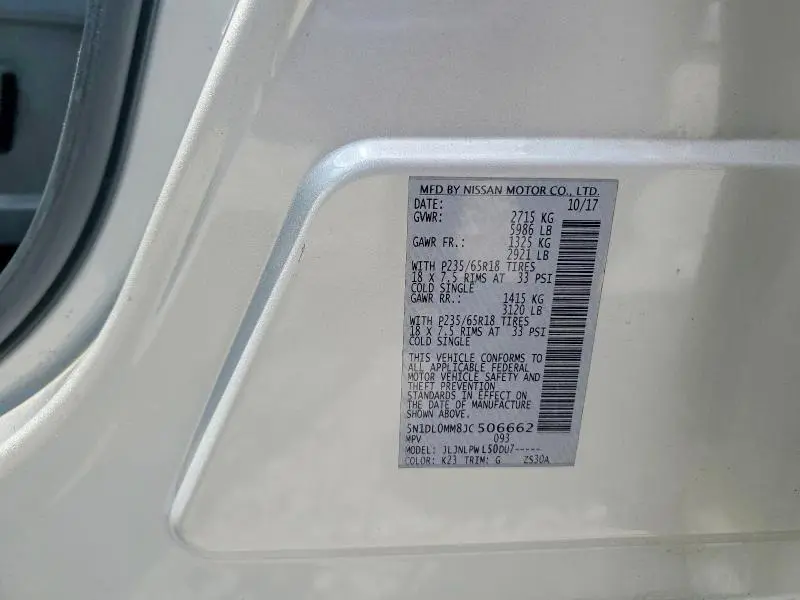 2018 INFINITI QX60 BASE  