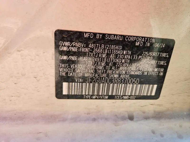 2024 SUBARU CROSSTREK PREMIUM  