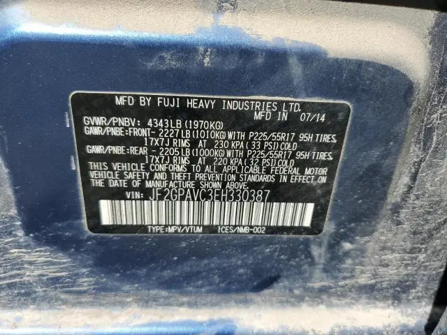 2014 SUBARU XV CROSSTREK 2.0 PREMIUM  