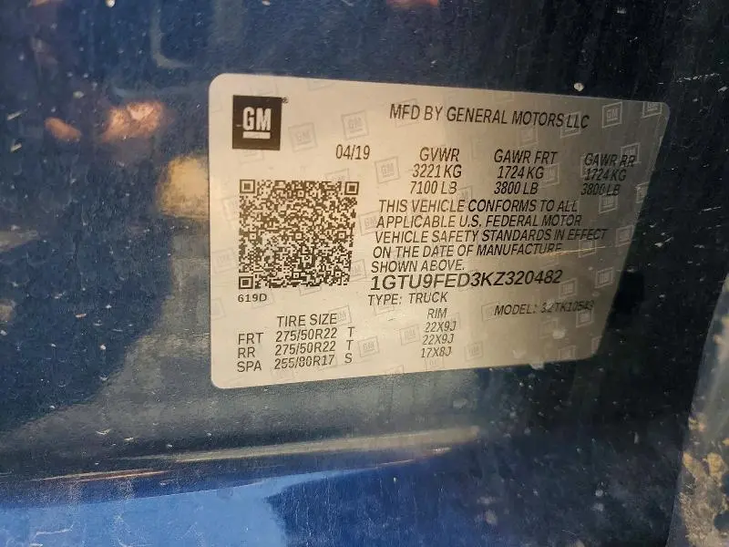 2019 GMC SIERRA K1500 DENALI  