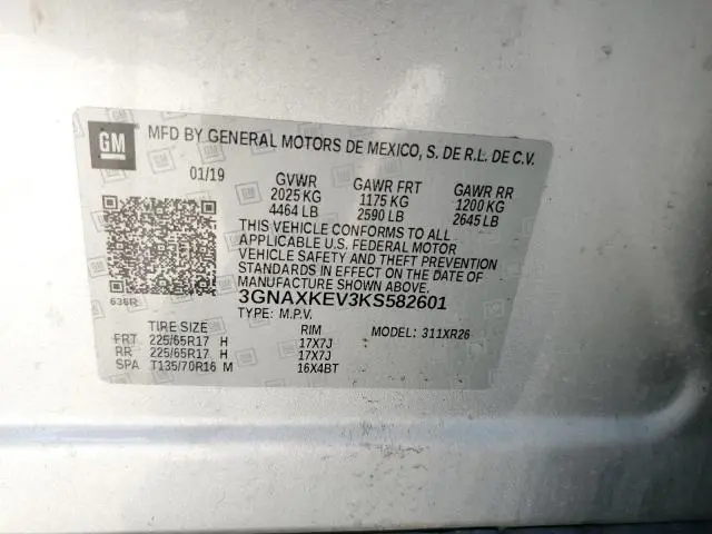 2019 CHEVROLET EQUINOX LT  