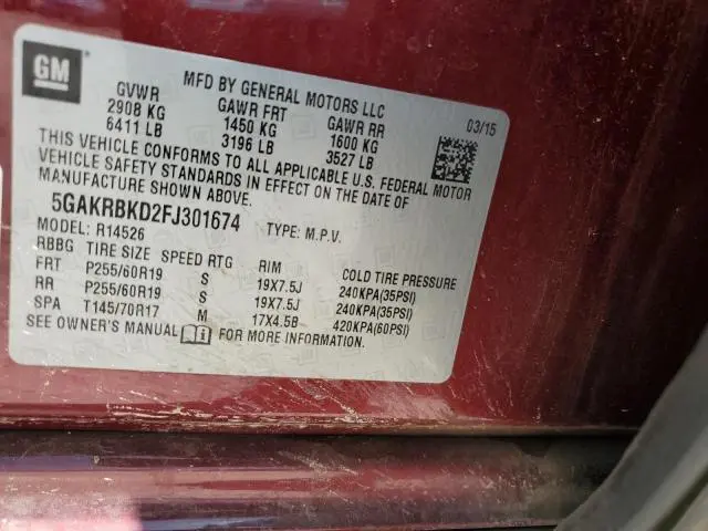 2015 BUICK ENCLAVE   