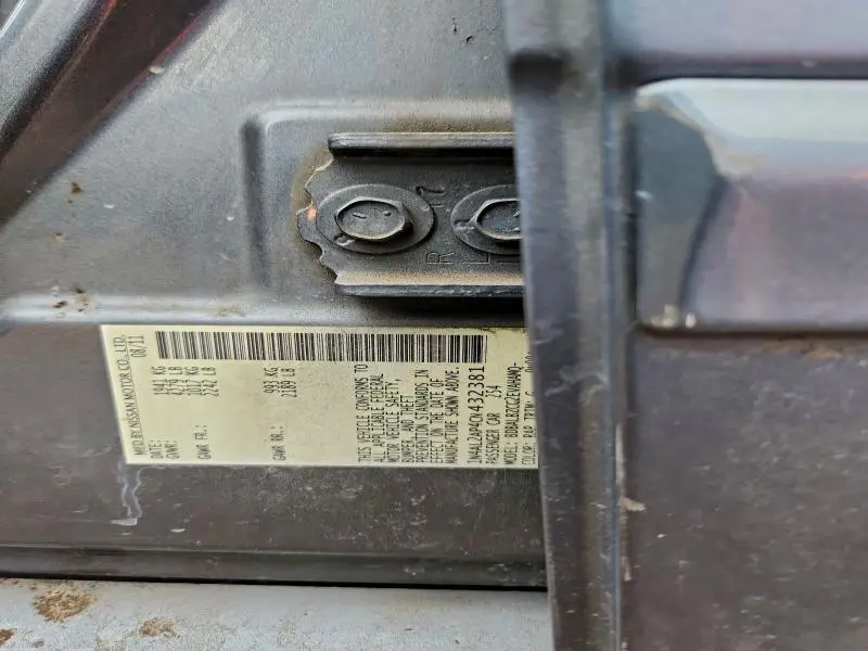 2012 NISSAN ALTIMA BASE  