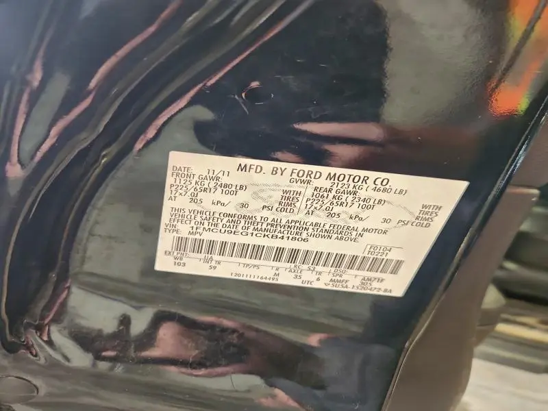 2012 FORD ESCAPE LIMITED  