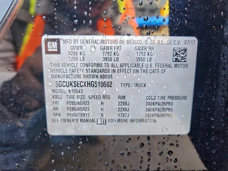 2017 CHEVROLET SILVERADO K1500 LTZ  