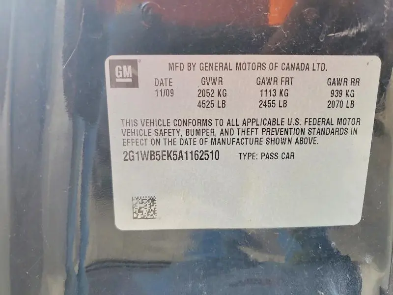 2010 CHEVROLET IMPALA LT  