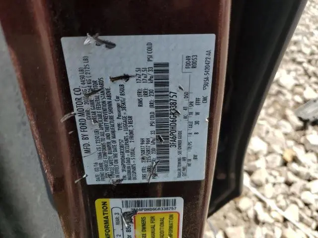 2016 FORD FUSION SE  