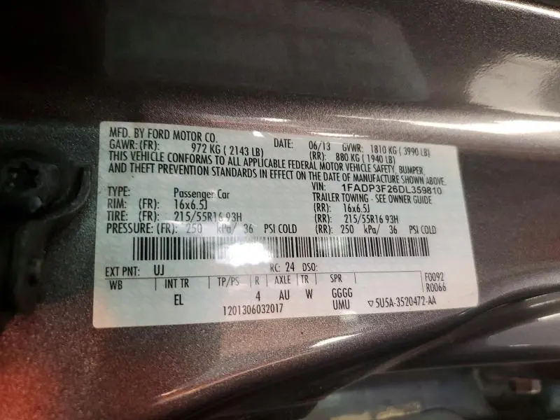 2013 FORD FOCUS SE  