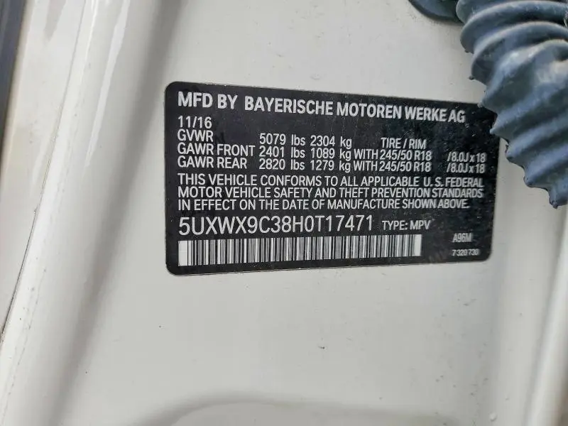 2017 BMW X3 XDRIVE28I  