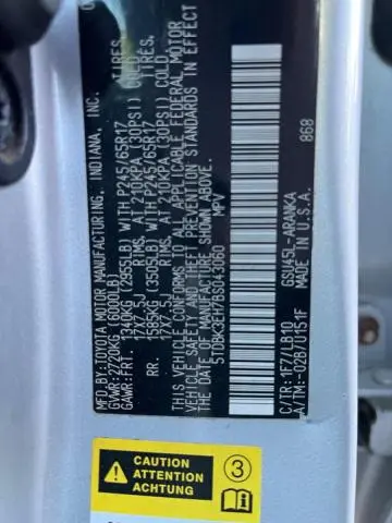 2011 TOYOTA HIGHLANDER BASE  