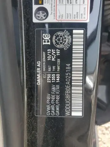 2014 MERCEDES-BENZ S 550 4MATIC  