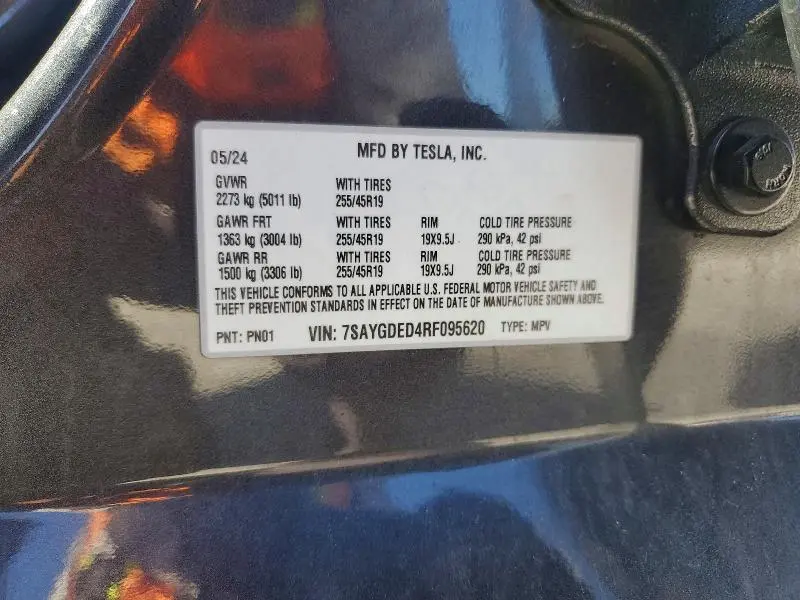 2024 TESLA MODEL Y   