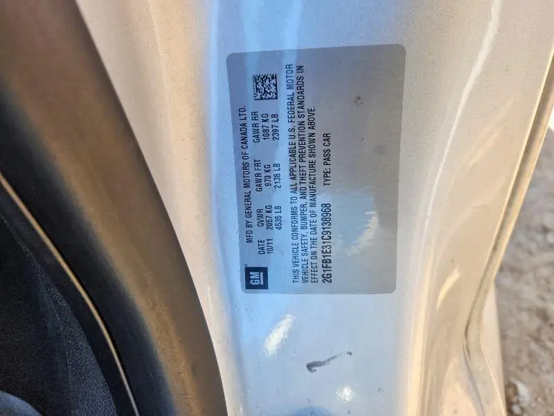 2012 CHEVROLET CAMARO LT  