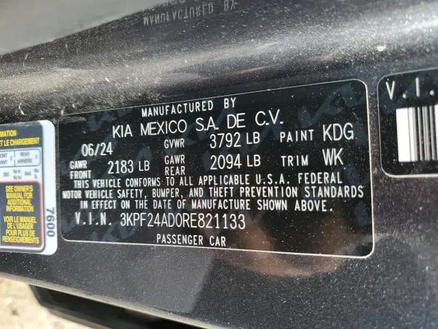 2024 KIA FORTE LX  