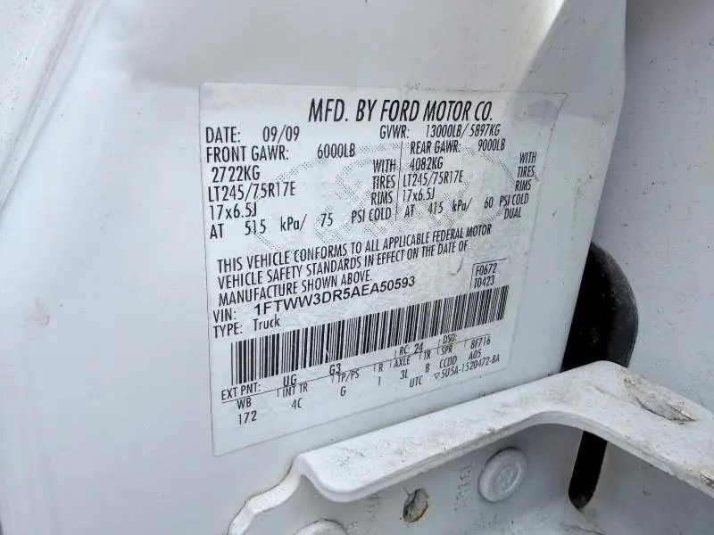 2010 FORD F350 SUPER DUTY  