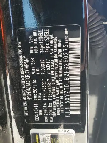 2015 HYUNDAI SANTA FE SPORT   