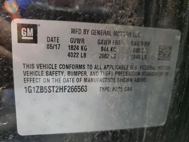 2017 CHEVROLET MALIBU LS  