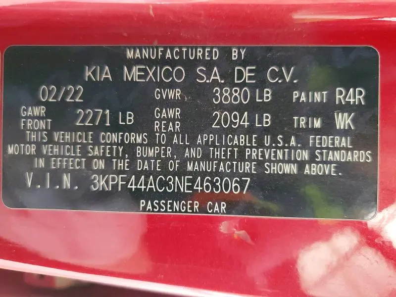 2022 KIA FORTE GT  