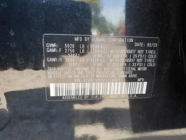 2023 SUBARU OUTBACK WILDERNESS  