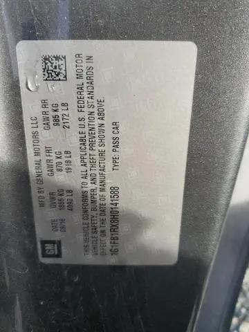 2017 CHEVROLET CAMARO LT