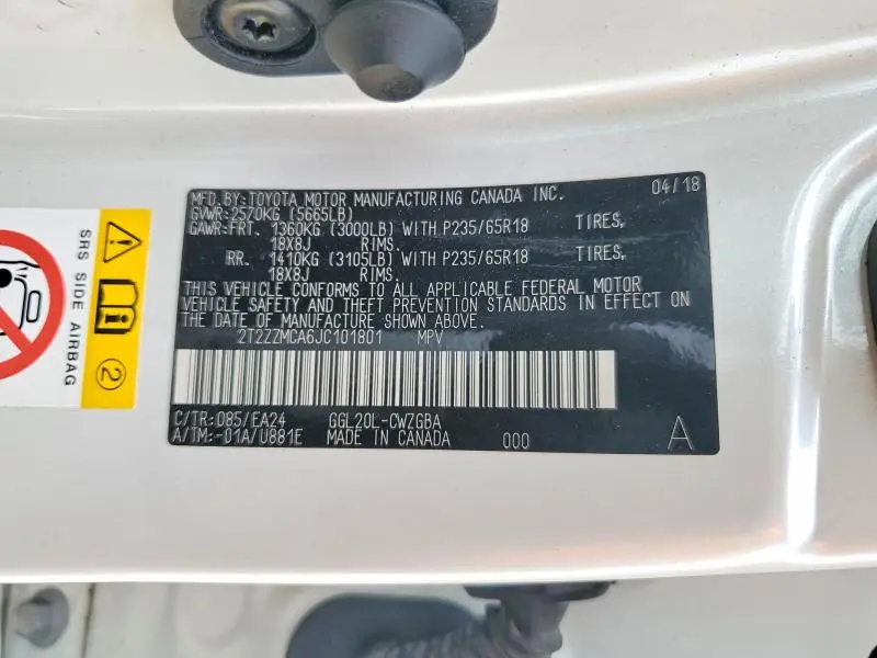 2018 LEXUS RX 350 BASE  