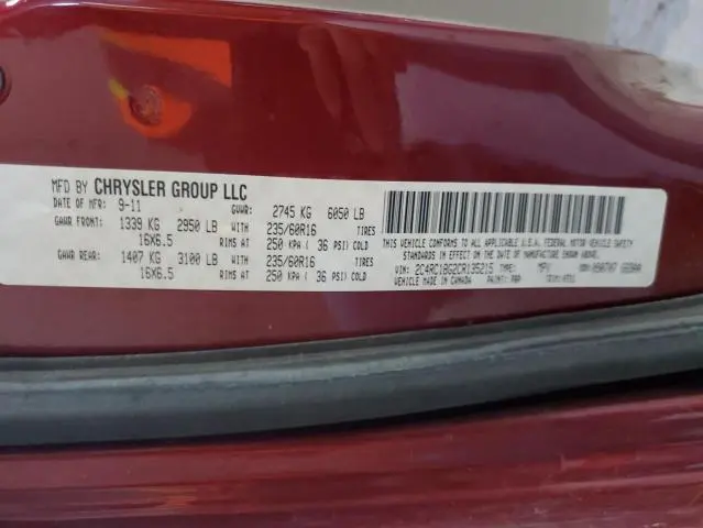 2012 CHRYSLER TOWN & COUNTRY TOURING  