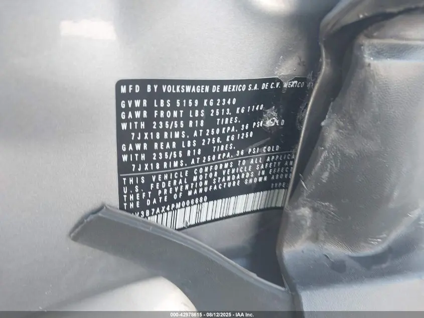 2023 VOLKSWAGEN TIGUAN 2.0T SE