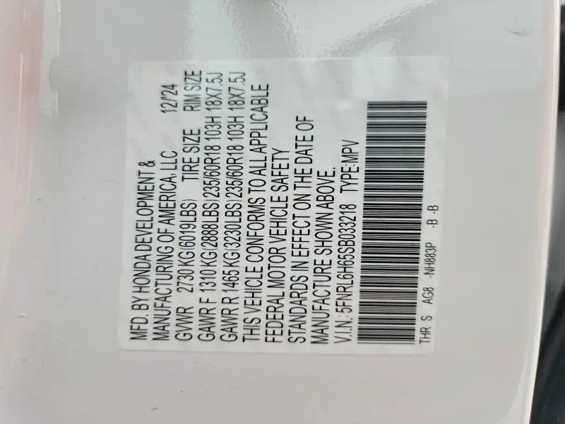 2025 HONDA ODYSSEY EXL  