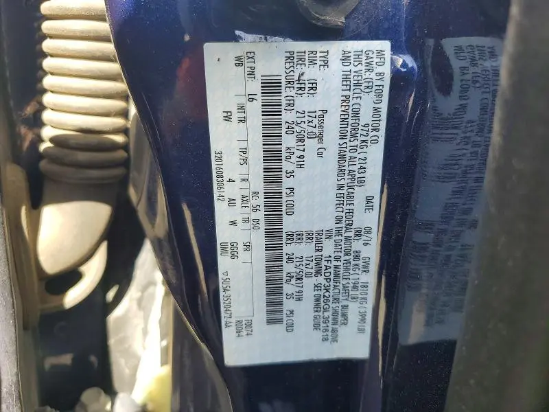 2016 FORD FOCUS SE  