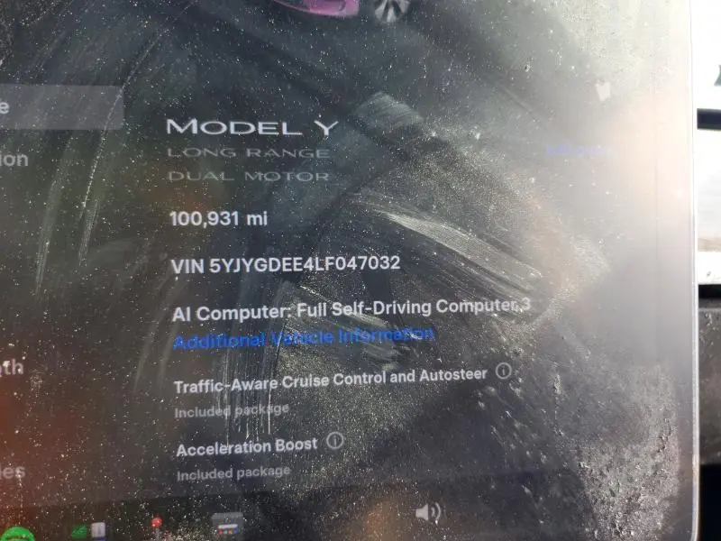 2020 TESLA MODEL Y   