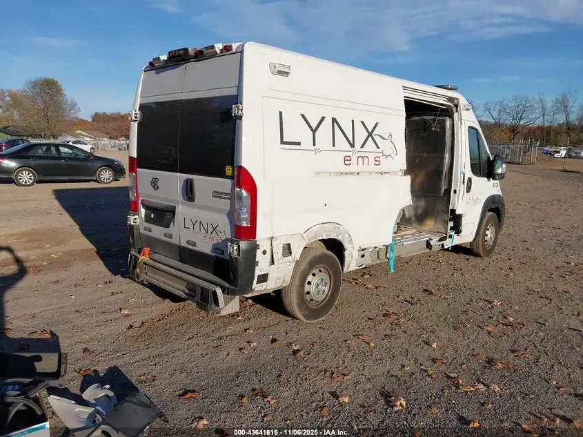 2023 RAM PROMASTER 2500 HIGH ROOF 159 WB