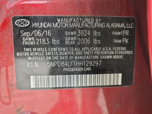 2017 HYUNDAI ELANTRA SE  