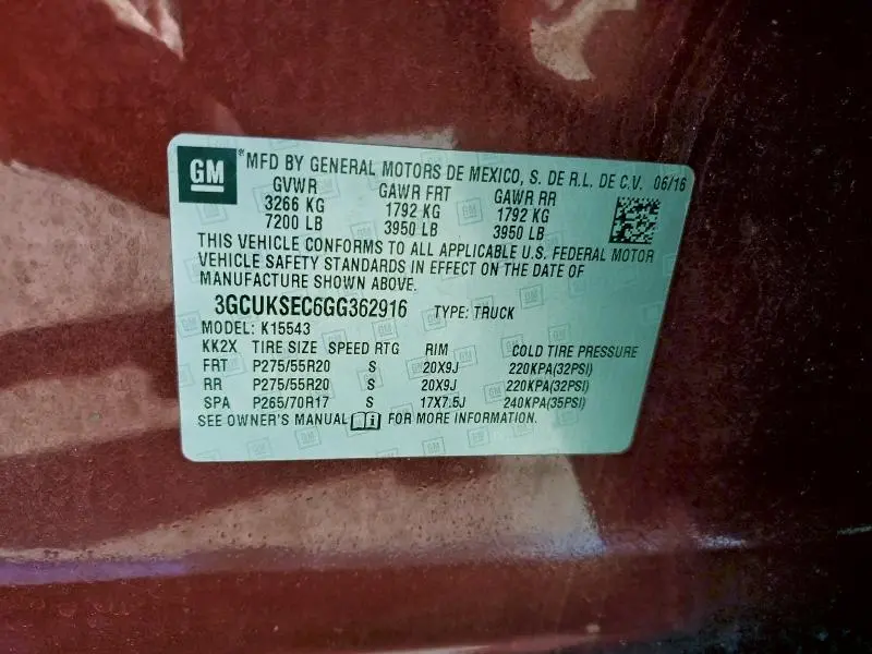 2016 CHEVROLET SILVERADO K1500 LTZ  